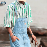 Salopette avec Rayures Blanches