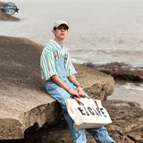 Salopette Bleue et Blanche