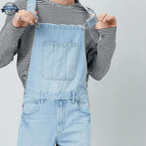 Salopette Denim Bleu Clair Ripped