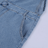 Salopette Denim Poche Latérale