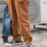 Salopette en jean Brun