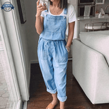 Salopette Jean Bleu Clair