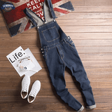 Salopette Jean Bleu Foncé Homme