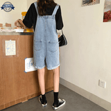 Salopette Short Denim Femme