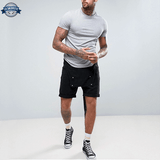 Salopette Short en Jean Noir