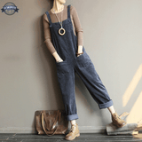 Salopette Velours Côtelé Femme