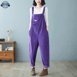 Salopette Velours Violette