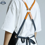 Tablier Cuir Noir  Mixte