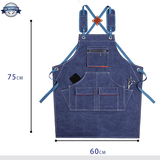 Tablier de Cuisine Bleu Dimension